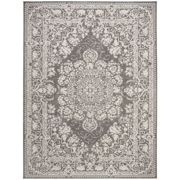 Laurel Foundry Modern Farmhouse Calidia Dark Gray/Cream Rug & Reviews Wayfair